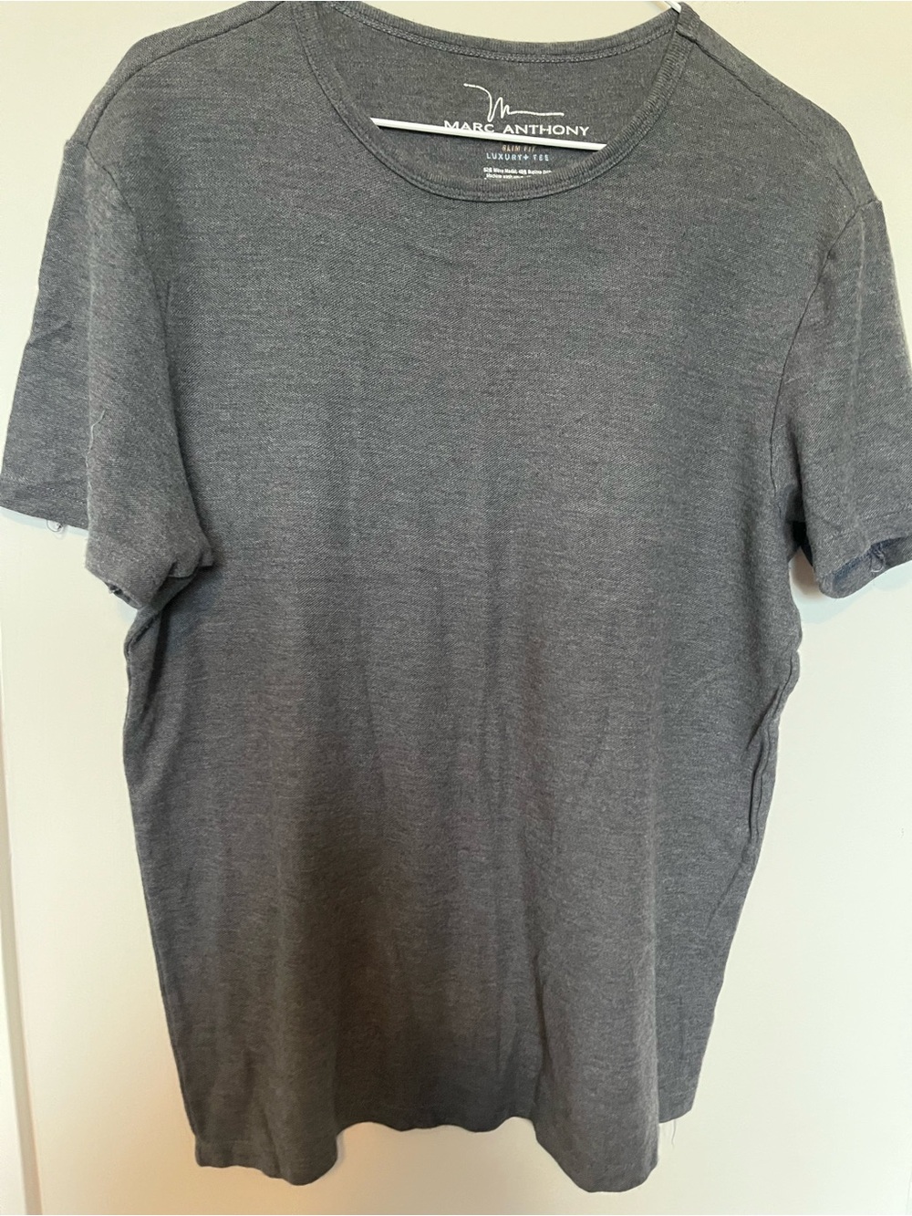 Marc Anthony Short Sleeve Crew Neck T-Shirt — Heather Gray